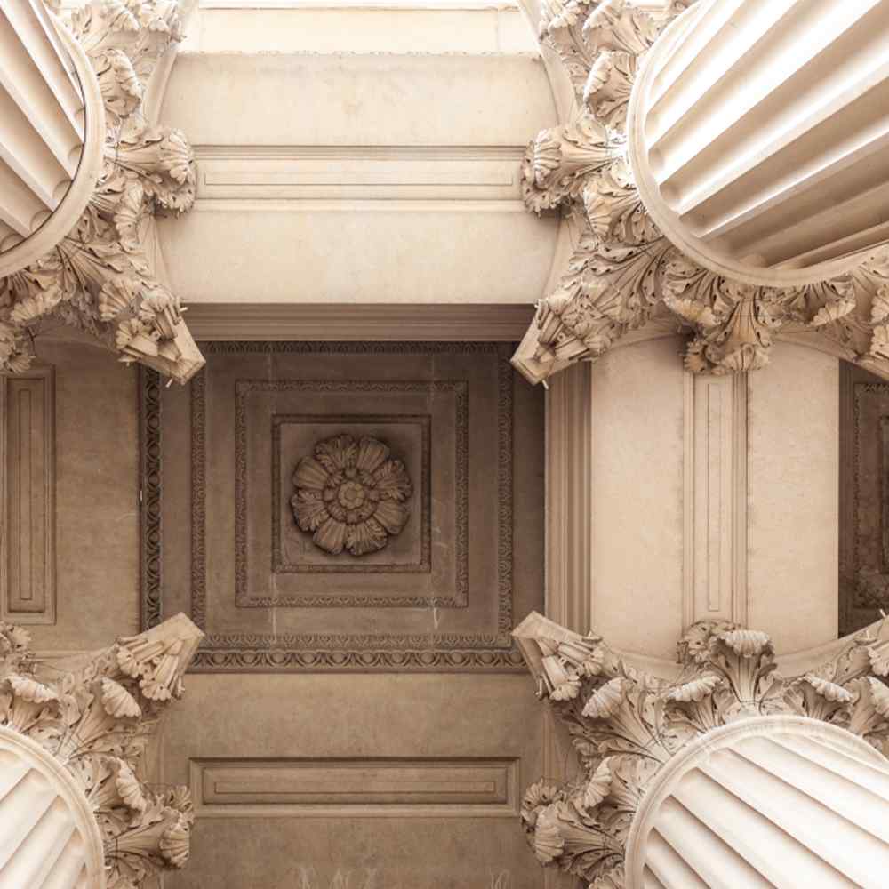 Plafond sculpté
